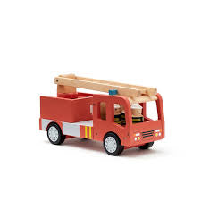Camion de pompier en bois