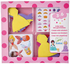 Coffret créer avec des gommettes