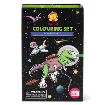 Kit de coloriage - Les dinosaures dans l’espace
