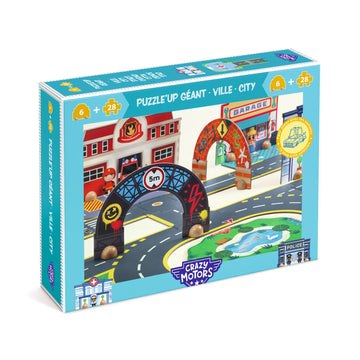 Puzzl'Up Géant - Ville- City - Stadt - Ciudad - Citta - Cidade - Stad -28 pcs + 6 pcs