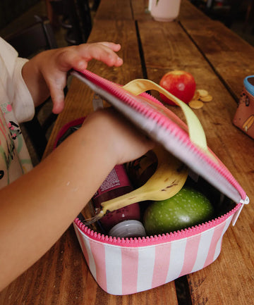 Lunch bag pink Stripes