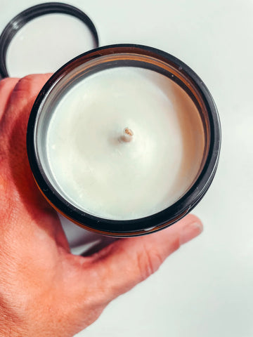 Bougie artisanale senteur musc blanc à message