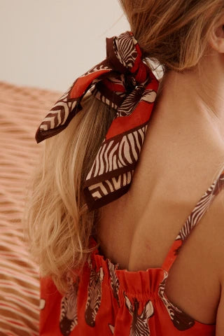 Small foulard Dupitta zèbre Fiesta