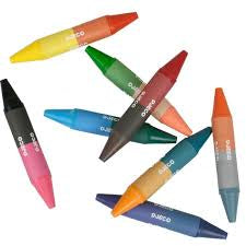 Crayons à la cire double côtés