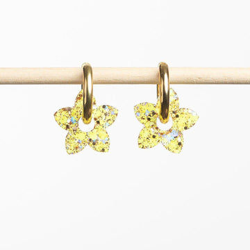 Créoles Tiaré jaune champagne