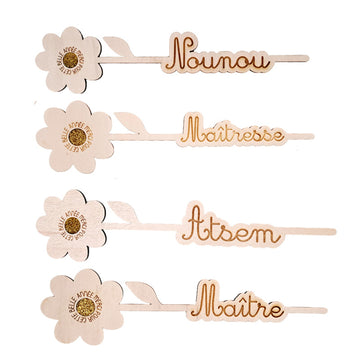 Jolie fleur en bois