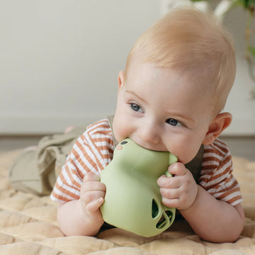 SILICONE RATTLE DINO - tiger tribe