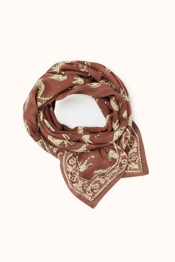 Foulard Bengale eucalyptus Apaches en grand et petit format