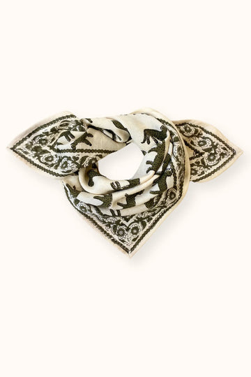 Foulard Bengale eucalyptus Apaches en grand et petit format