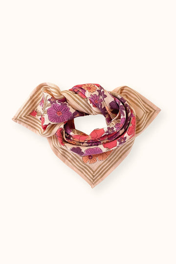 Foulard Joy macadamia Apaches en grand et petit format