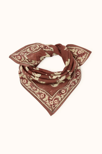 Foulard Bengale eucalyptus Apaches en grand et petit format