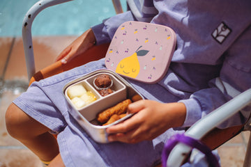 BOÎTE À LUNCH EN ACIER INOXYDABLE avec compartiments pour ENFANTS