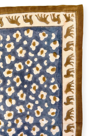 Big Foulard en coton Dupatta LÉOPARD MÉTÉORITE