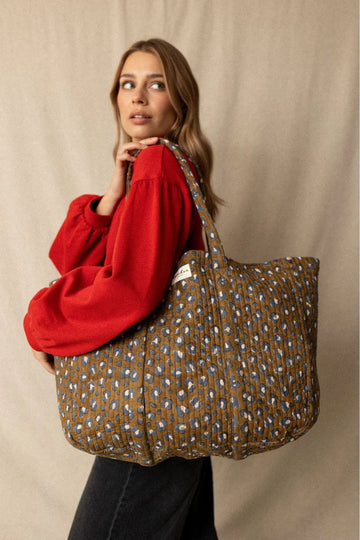 Cabas Samba LÉOPARD TAPENADE