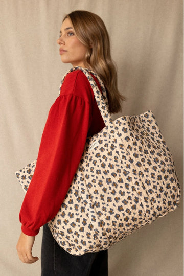 Cabas Samba LÉOPARD MACADAMIA