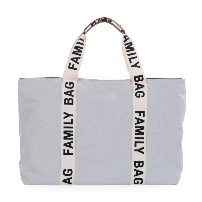 FAMILY BAG SAC A LANGER - SIGNATURE - CANVAS - ECRU ( Liste de naissance de Amandine et Adrien )