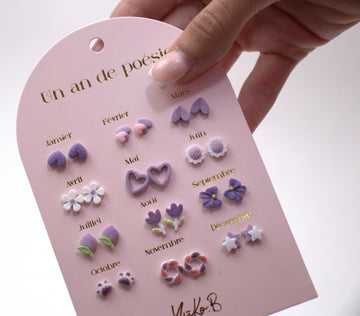 12 Paires de Boucles d'oreilles 