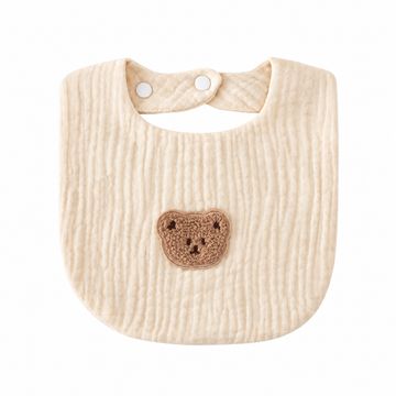 Bavoir hydrophile Ours - Beige