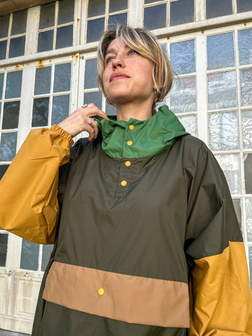 Poncho long Kaki