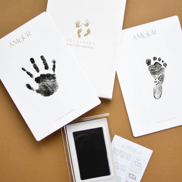 Kit d'empreintes pour bébé ( liste de naissance de Amandine et Adrien )