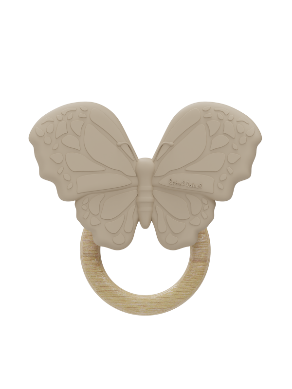 LABEL LABEL - SILICONE - TEETHER - BUTTERFLY - NOUGAT