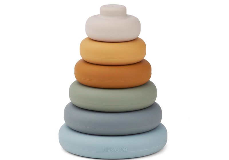 Pyramide en silicone Bleu ( liste de naissance Chloé et Anthony )