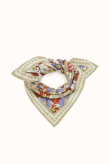 Small Foulard Manika BOUQUET MACADAMIA