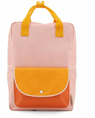 Grand sac à dos Candy Pink Sunny Yellow Carrot Orange