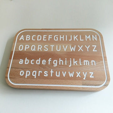Planche de traçage Montessori - Version Alphabet