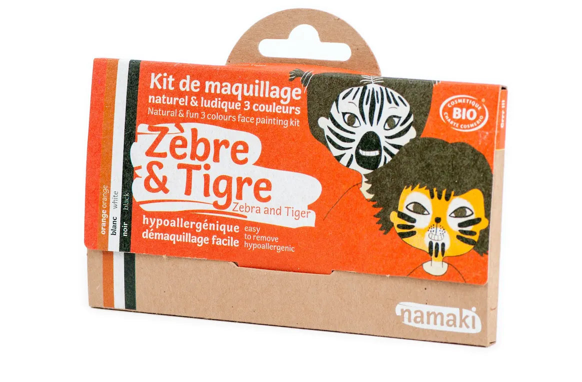 Kit 3 couleurs zèbre & tigre BIO*