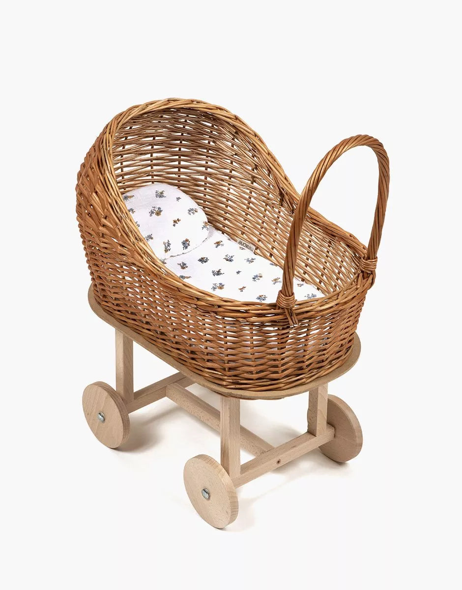 Landau en bois et osier Elliot