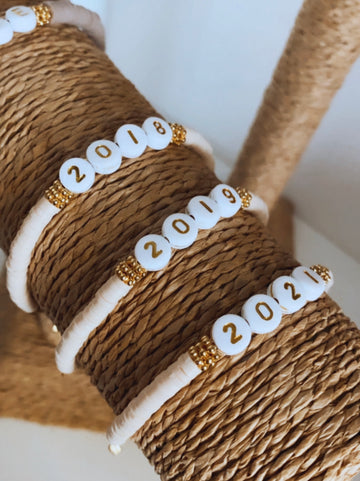 Bracelet Date - Beige ou blanc