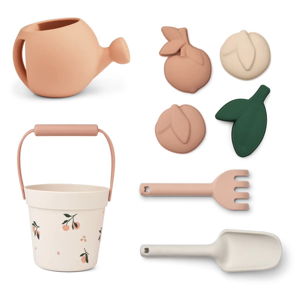ENSEMBLE DE PLAGE ET DE JARDIN EN SILICONE POUR ENFANTS pêche