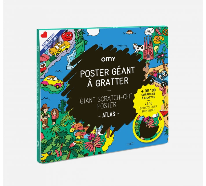 Poster à gratter - Atlas