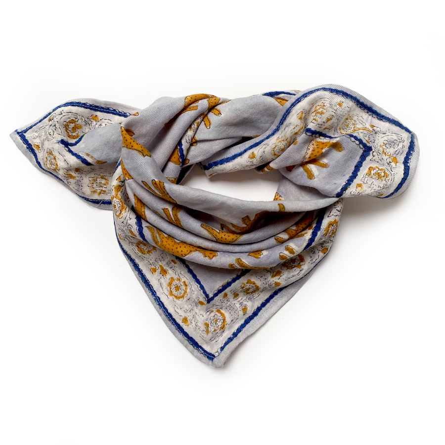baby foulard Manika Bengal - Ciel ( liste de Valentine et Bastien)